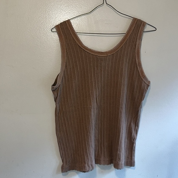 EXCELLENT CONDITION VINTAGE WOMEN’S LARGE GRAMICCI RIBBED TANK TOP - Picture 2 of 5